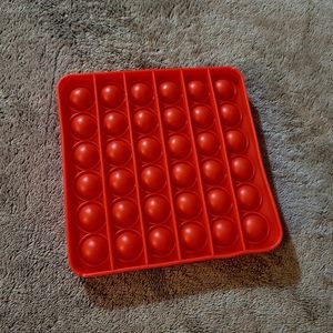 Red Square Pop Pop Fidget Toy